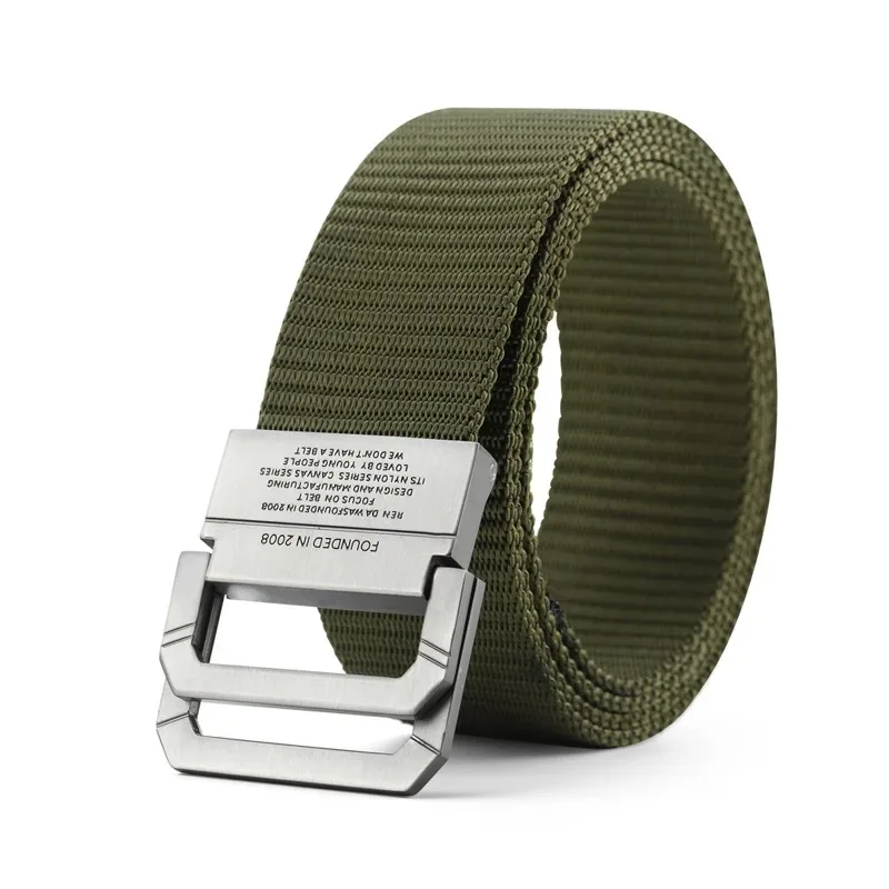 Muži Belt Fashion Luxury Designer Belt Belt pre mužov Vojenský športový remienok Nylon Webbing Fabric Tacking Tactical Army Canvas Cast Belt