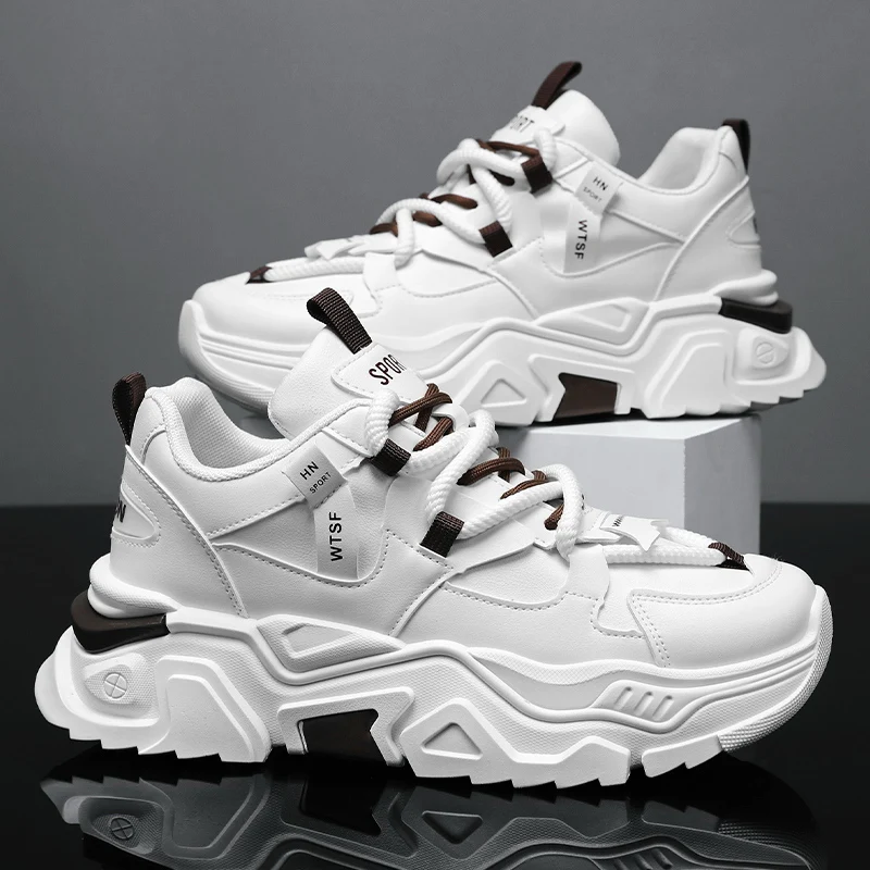 Muži Chunky tenisky Príležitostné dizajnérske bežecké topánky móda nekĺzajú luxusné značkové topánky pre mužov vulkanizujú topánky Zapatos de hombre