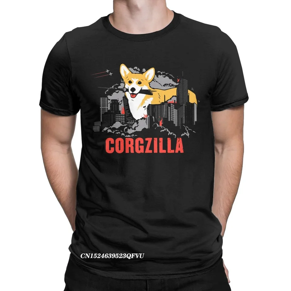 Muži Corgzilla Corgi Dog Tshirt