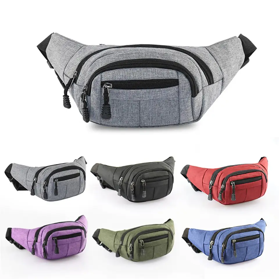 Muži/dámske balenie Waterproof Outdoor Sports Bag Canvas Canvas Canuan v štýle pásu v taške Fanny Crossbody Male Banana Bag Bag