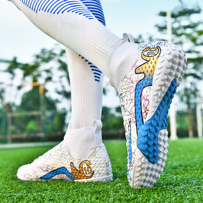 Muži futbalové topánky dlhé spike Kids Grass TF/FG Training Futbalové topánky Profesionálne tenisky Society outdoor športové futbalové topánky
