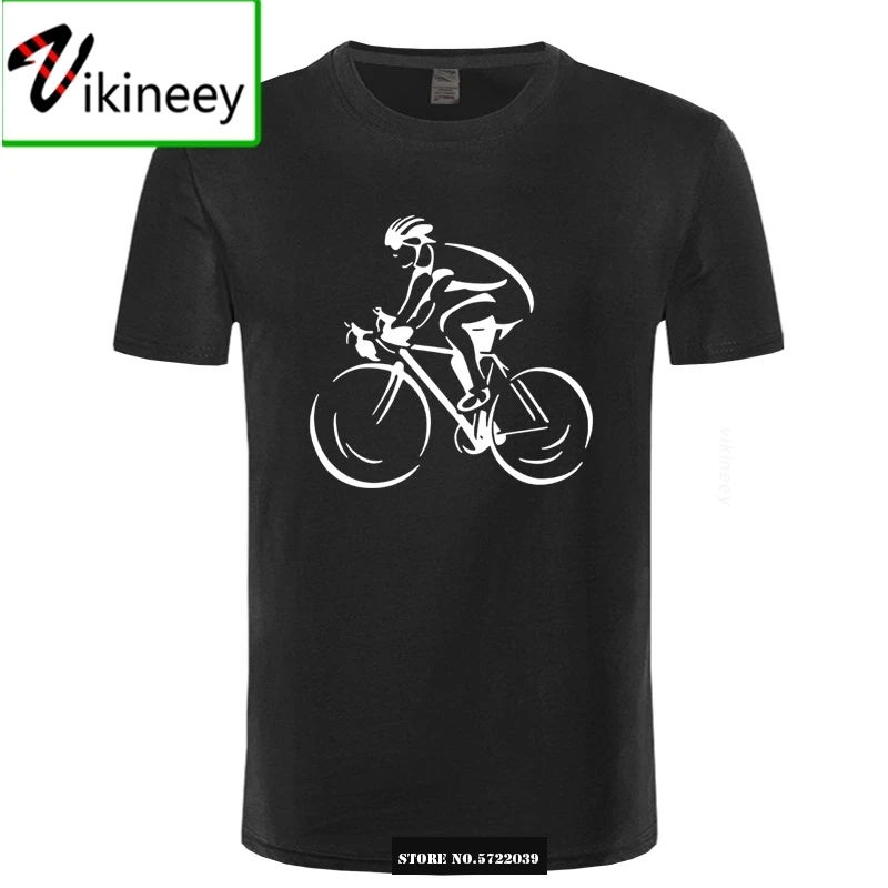 Muži horúce módne tuhé tričká cyklista cyklistický cyklus Sporter Transport hobby cyklisti cykler pánsky ringer tričko