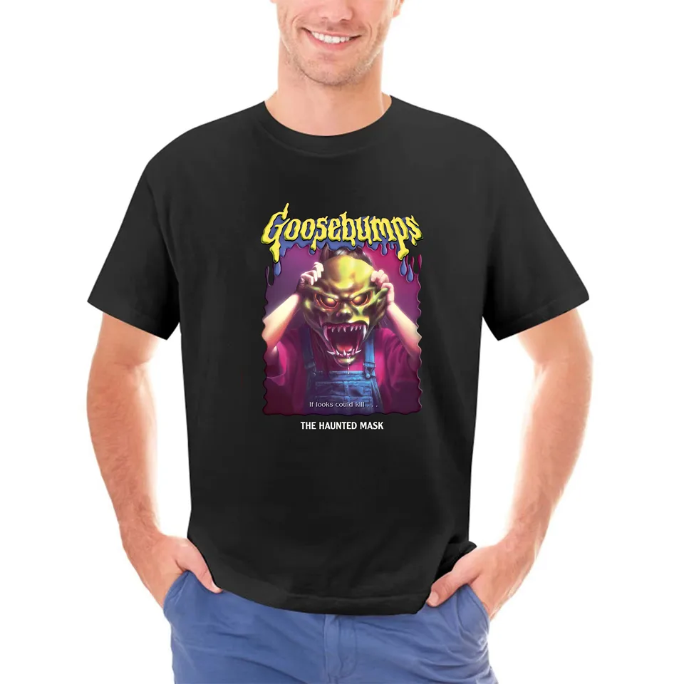 Muži košeľa rl Stine Goosebumps Nightmare Halloween Haunted Mask Dámske tričko