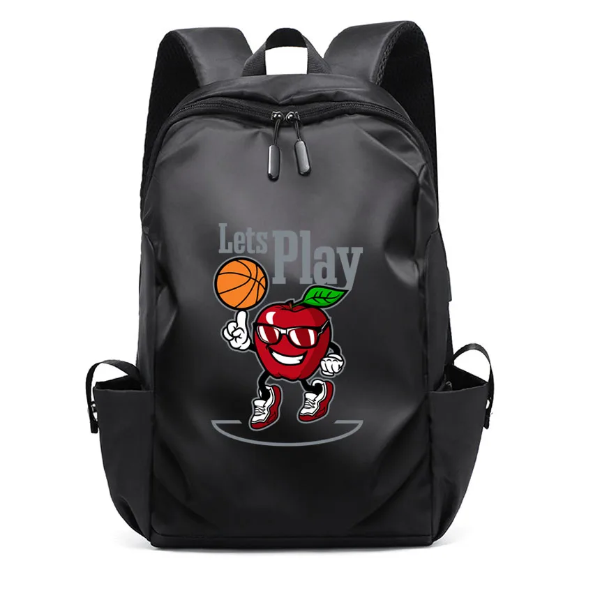 Muži multifunkčný obchodný zápisník batoh USB nabíjanie nepremokavého backbag cartoon anime vzor tlačený chlapec Rucksnack