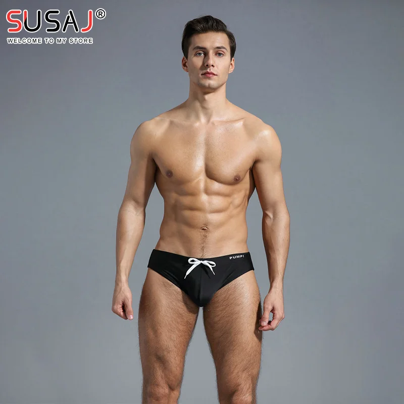 Muži plavky Spodné letné pláž bikiny sexy plávanie briefingy Fash fetiš pláž priedušné veľké vrecká surfovanie šortiek plážové oblečenie