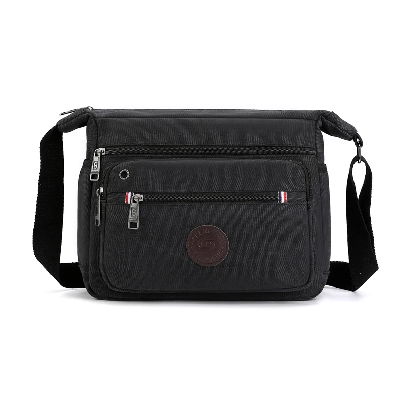 Muži plátno Crossbody Tašky cestovať neformálne dobré Qualtiy Outdoor CANAGE Cestovanie Škola retro tote zips mag taška na rameno