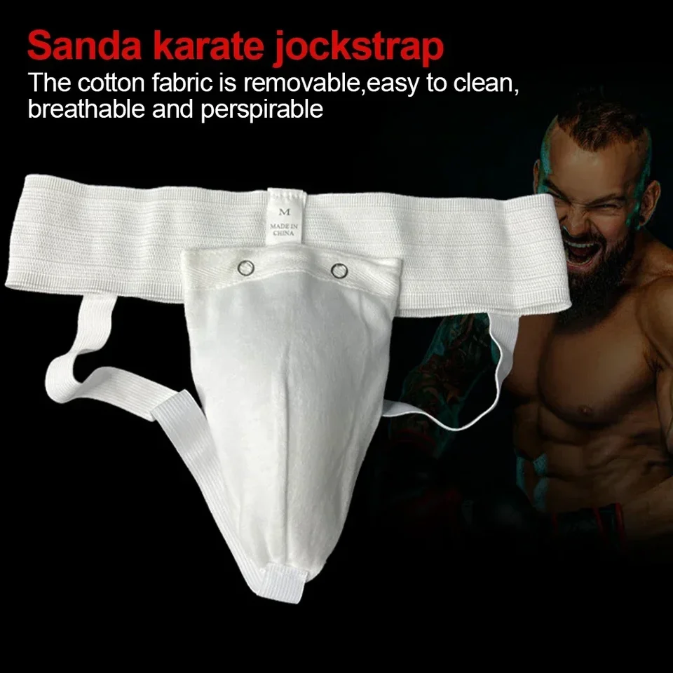 Muži profesionálne strážny pohár ochrany strážcov búchania Kick box ochrana ochranky prenosný Jockstrap Podporuje mužský výcvikový ochranca
