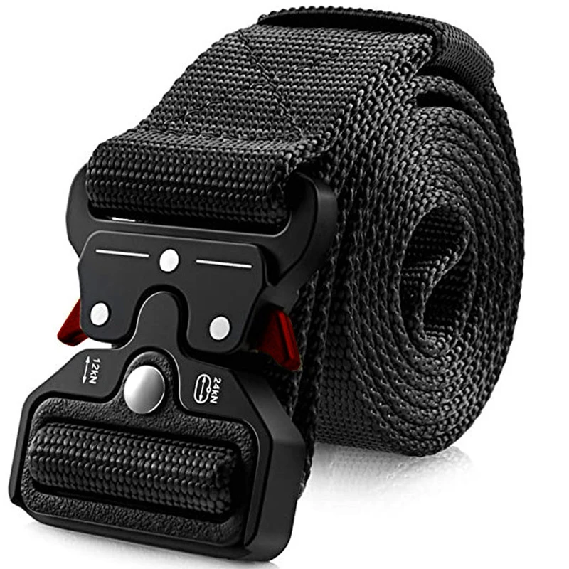 Muži pásová armáda Outdoor Hunting Tactical Multi Function Combat Survival Prežitie Vysoko kvalitné námorné zbory plátno pre luxus nylonového muža