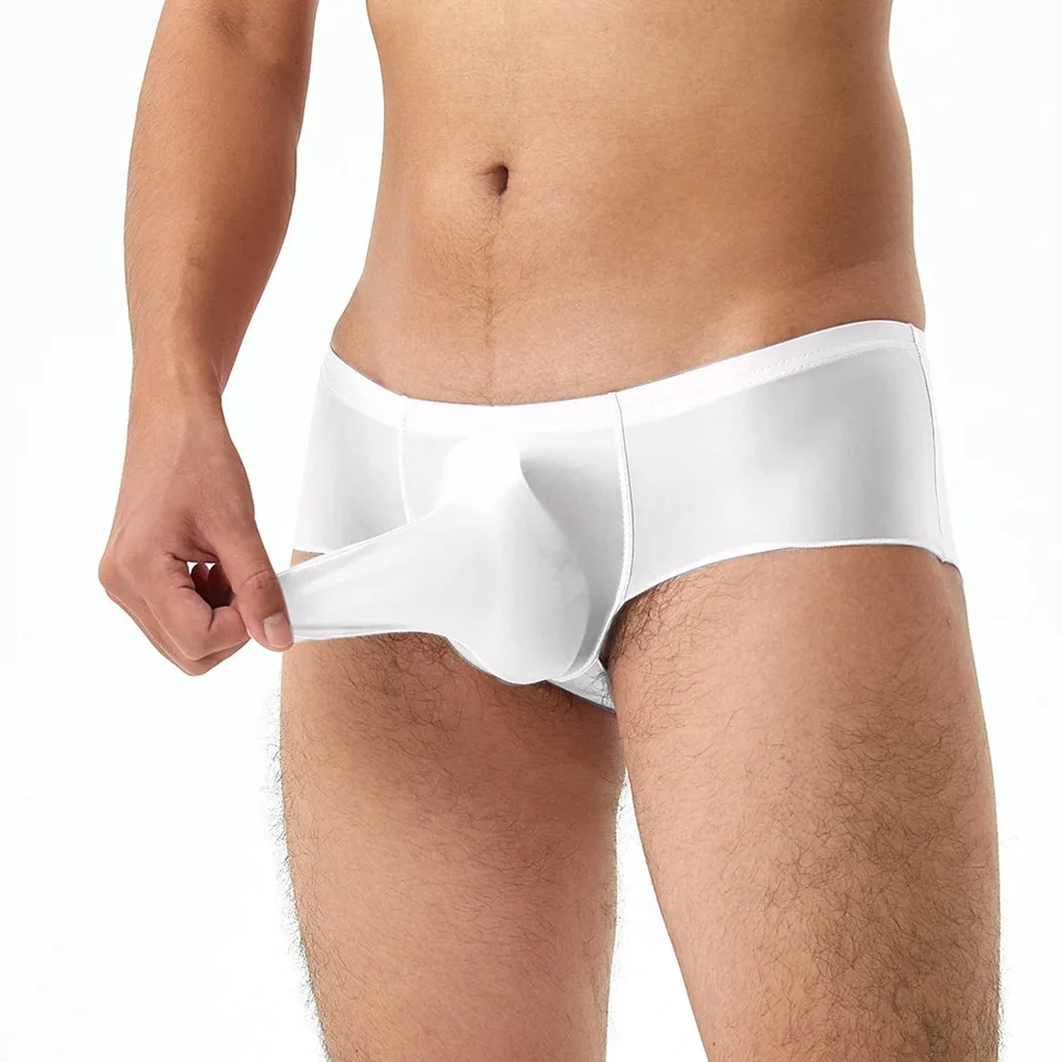 Muži sexy slon nos jj krycie briefs olej lesklý lesklý spodky erotické spodnú bielizeň