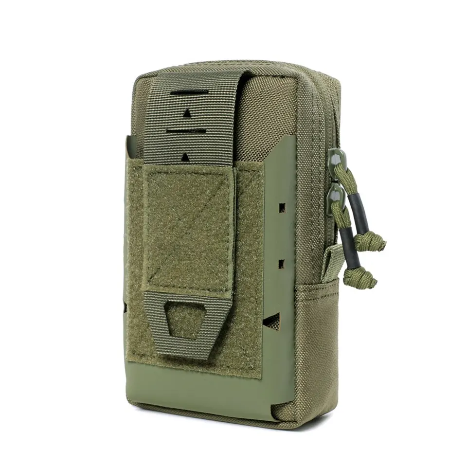 Muži taktické molle vrecko na pás pásový pás Balí športový bežecký pás Outdoor EDC Hunting Bag Držiteľ mobilného telefónu vrecko