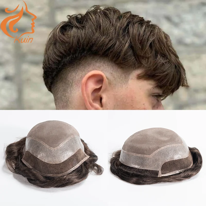 Muži toupee ľudské vlasy