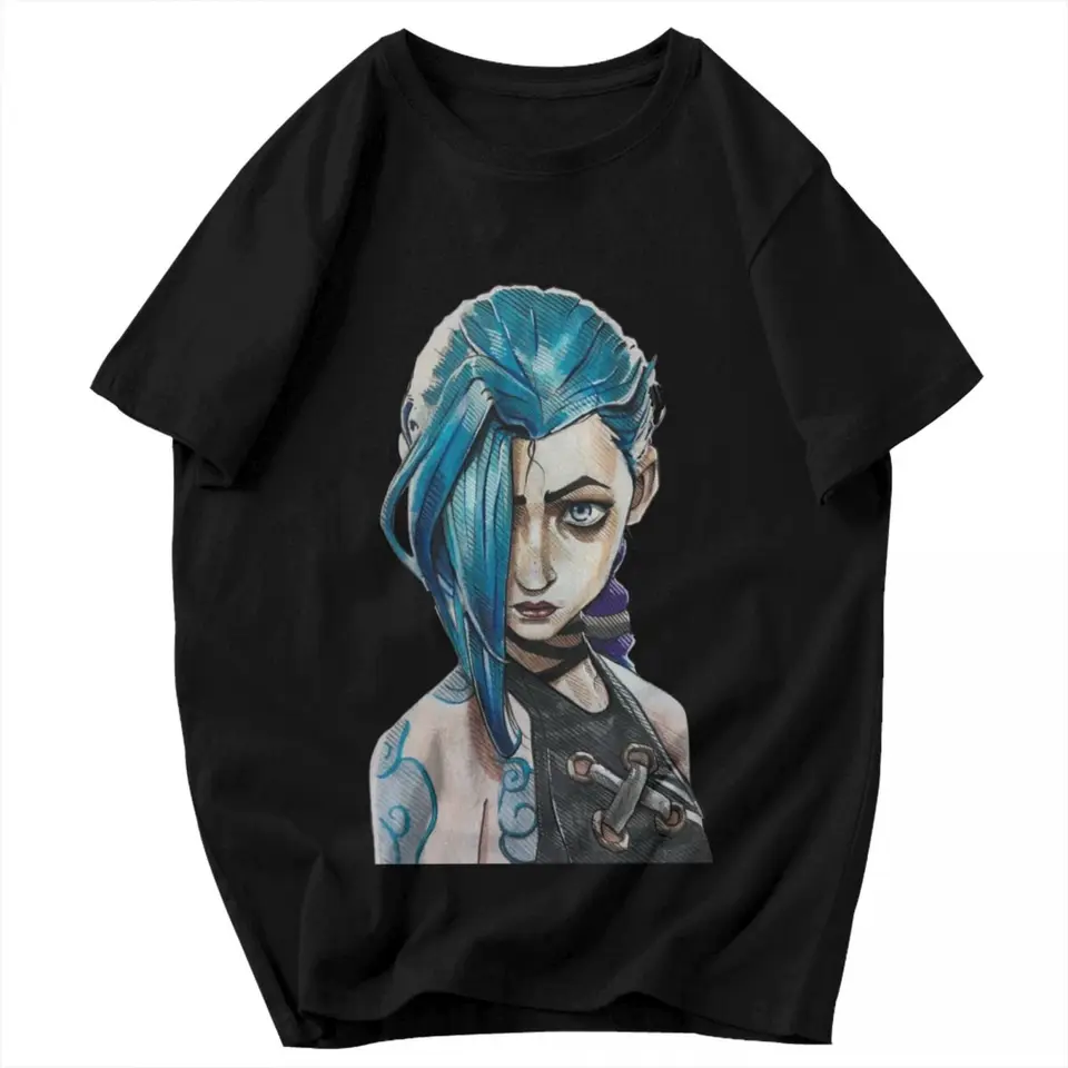 Muži tričko Jinx League of Legends lol Game Pops Y2K Grafická prispôsobená unisexové oblečenie tričká