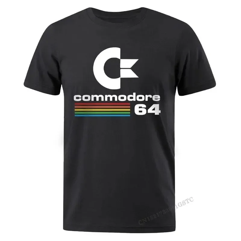 Muži Tričká Cotton Summer Commodore 64 Print Top Tir košeľa C64 Sid Amiga Retro Design Tshirt Camisas Hombre Top Tee Pánske oblečenie