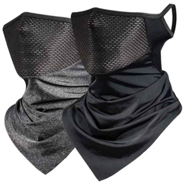 Muži turistika Cycling Full Face Mask Bandana Priedušná bicykla Maska Športový šál Summer Balaclava Bicycle Sports Half Face Mask