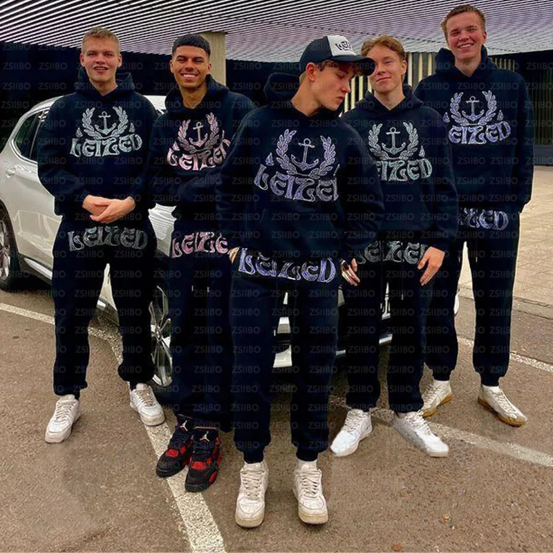 Muži y2k módne mikina kamienok s listami Grafika tlač zipsová mikina mikiny goth s dlhým rukávom mikina nadmerne nadmerne