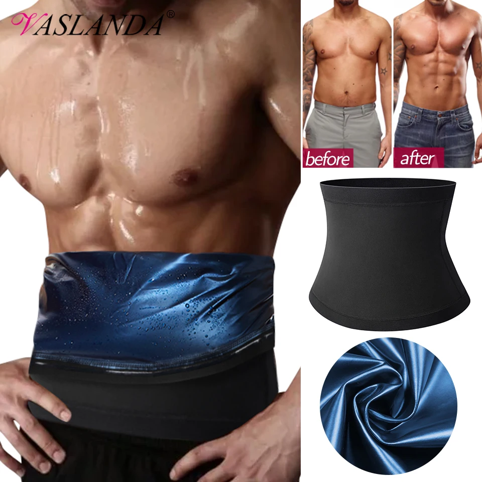 Muži Zničenie tela Shaper Sauna Sweat Belt pás tréner Korzety brušné opasok, aby schudol brušný spaľovanie tukov spaľovanie muža