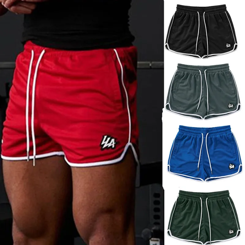 Muži šortky ľahké kraťasy polyester rýchle suché krátke nohavice muži Cvičenie fitnes jogger kraťasy