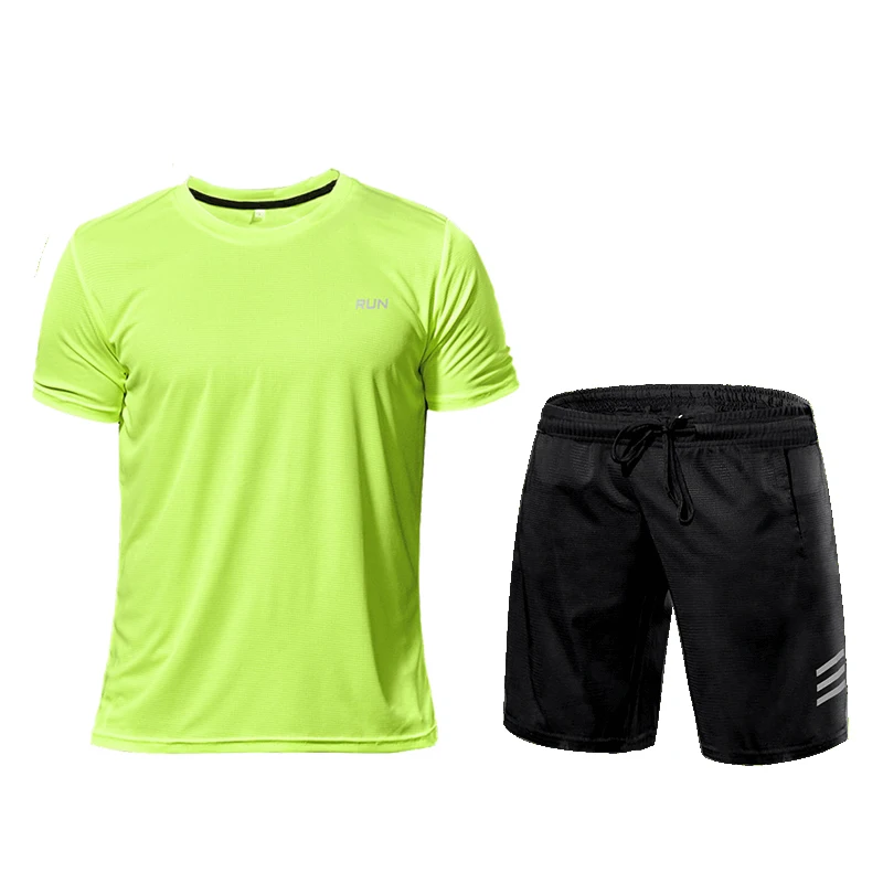 Muži športový obleky priedušné atletické nosenie športového oblečenia bežecké jogging telocvične Ropa Deportiva Fitness Workout Clowut Futbalové camisetas
