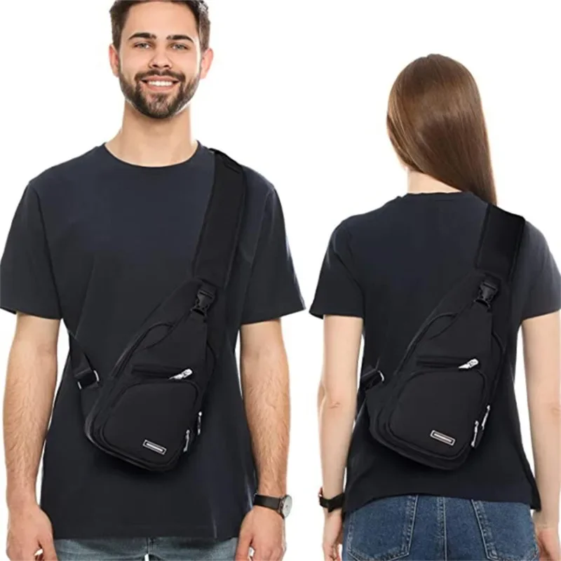 Muži ženské vrecko na hrudník Crossbody Bag Trend Trend Trend Trend Outdoor Business Messenger Bag