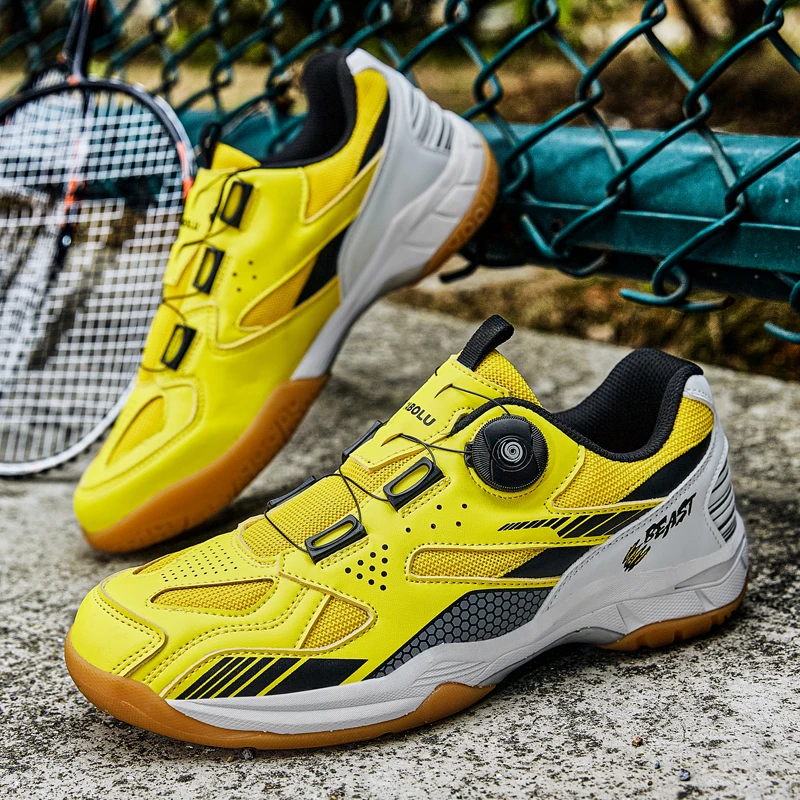 Muži ženy Badminton Training topánky Lace-up Running Fitness topánky vankúše nekĺzané tenisové tenisky volejbalové stolné tenisové topánky