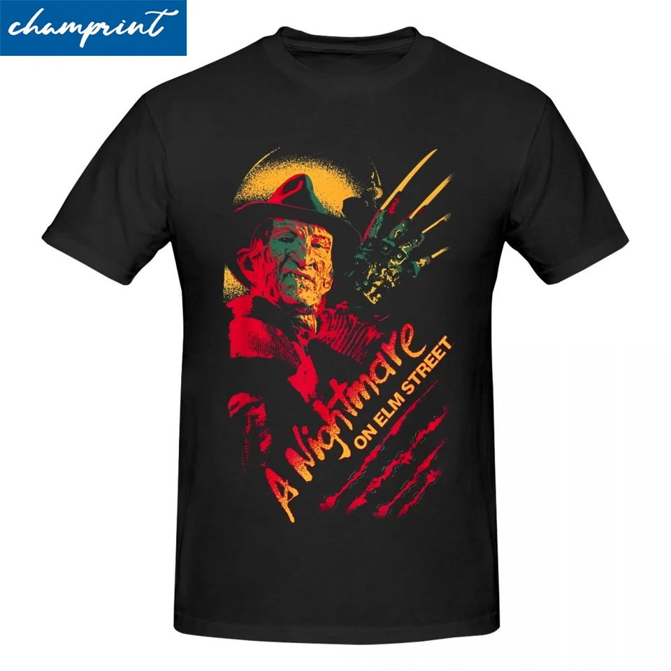 Muži Ženy Elm Street Nightmare Claws T tričko F-Freddy K-Kruger 100% bavlnené oblečenie Úžasné odpaliská s krátkym rukávom Tričko