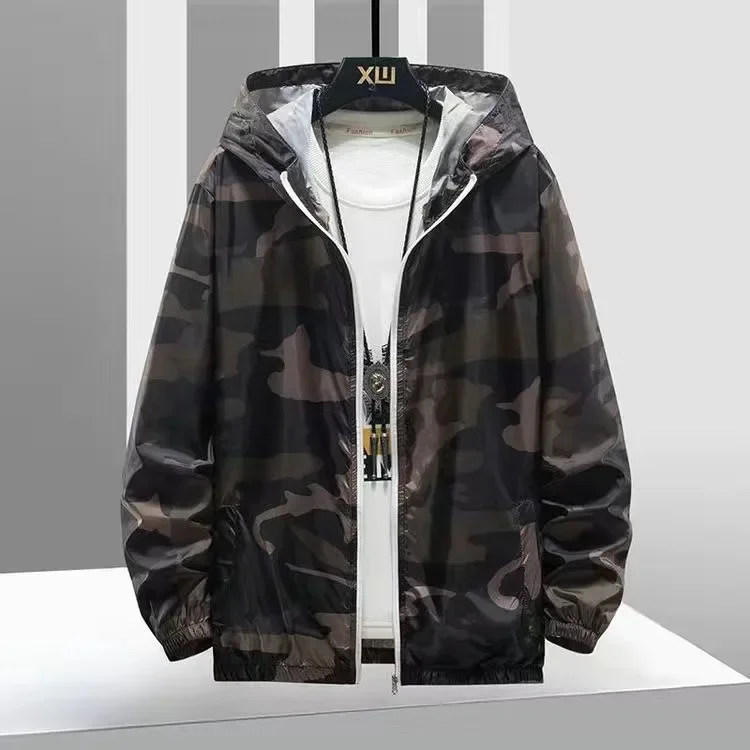 Muži Ženy, ktoré bežia športové plážové plážové plážové šaty páry bundy maskovanie priehľadného opaľovacieho krému Coat Camo Vysoko kvalitné odevy