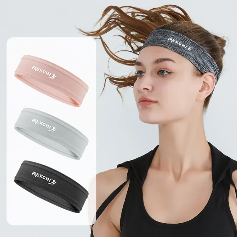 Muži Ženy potné športové čelenky natiahnite elastické ženy joga bežecké vlasové kapely Fitness Športová bezpečnosť Outdoor Sport Headwrap