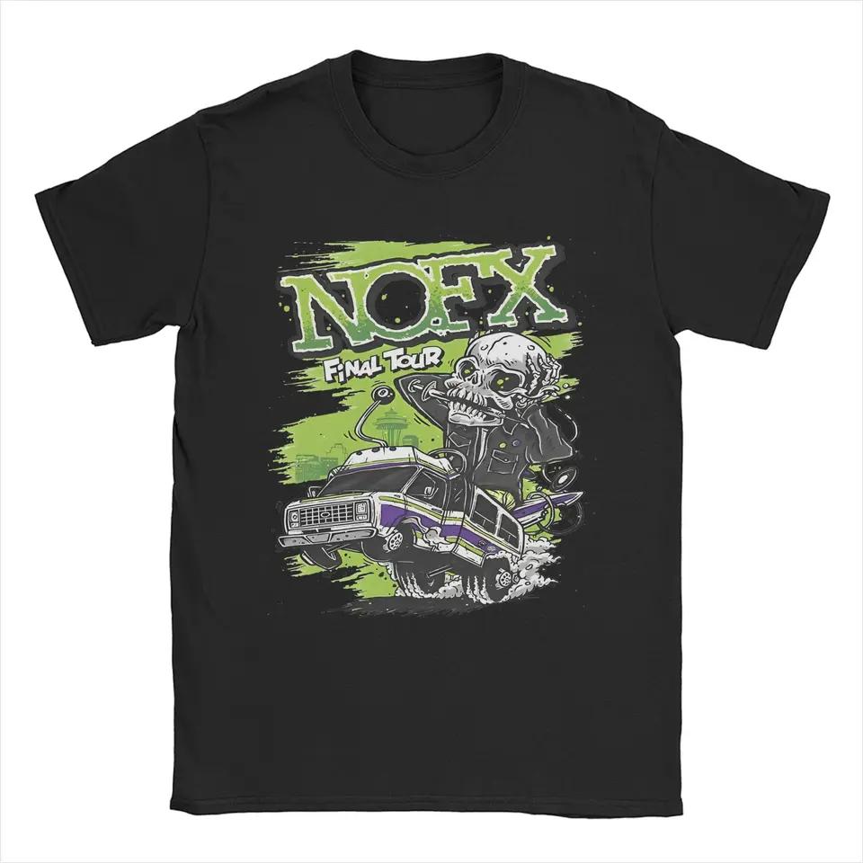 Muži ženy tlač NOFX Final Tour Tee T Trištu čisté bavlnené tričká