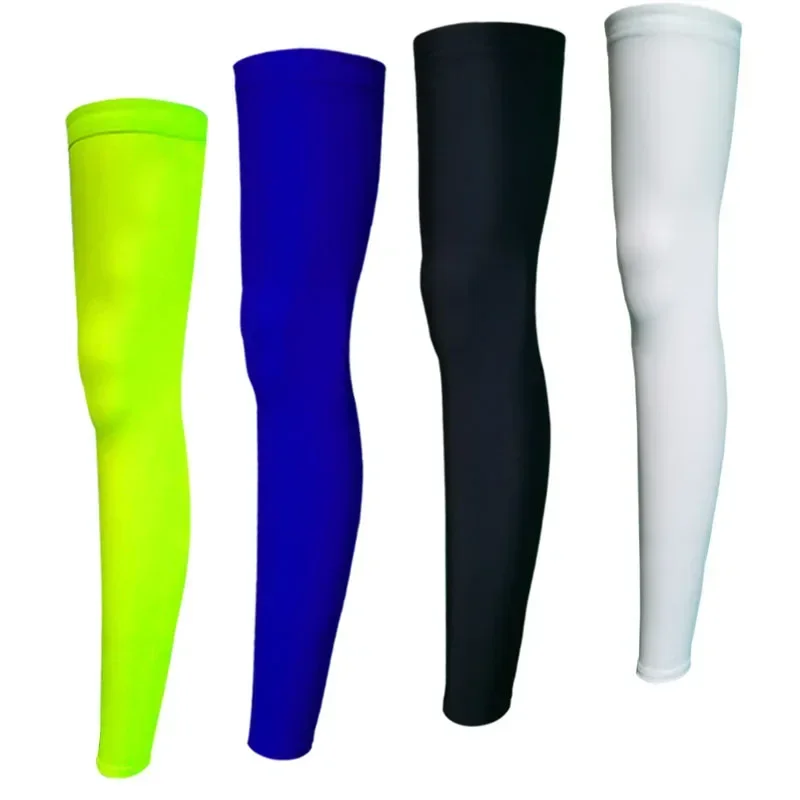 Muži Ženy ľadové hodváb Lycra cyklistické legwarmers anti-UV slnečný krém basketbalové futbalové športy s vysokou elasticitou nohy