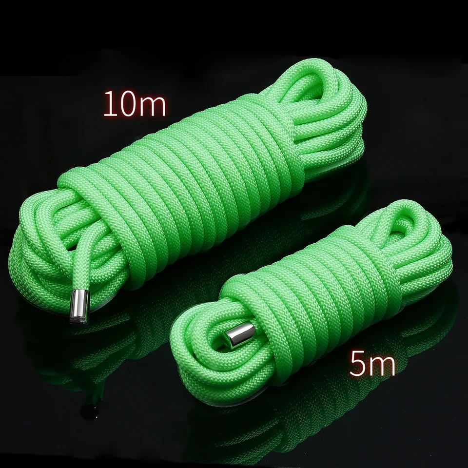 mužské flirtovanie femdom otroctvo lano zelená žiara v tme-the-the-the-the Fluorescence Sex Hračky SM Hračky ženské otroky Cosplayer Bondage Tools