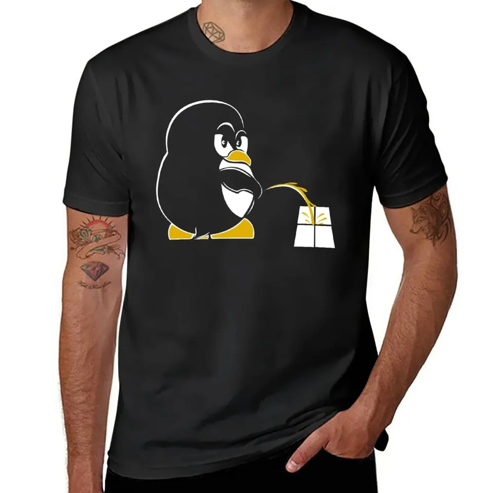 Mužské letné topy vtipné tričká pre mužov Cotton New Funny Linux Tux Sysadmin geek nerd sudo koreňové tričko Harajuku 2024 bavlnené vrcholy
