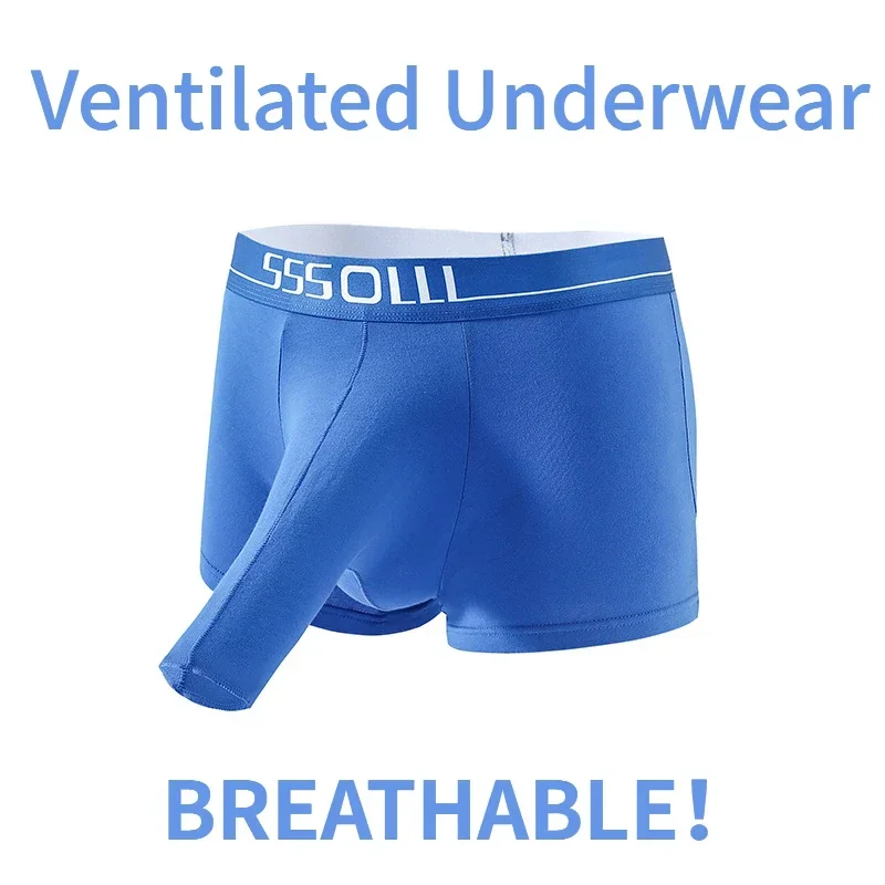Mužskí boxeri muži Underwear Cotton Sports Priedušné špeciálne voľné trendy tínedžeri kraťas