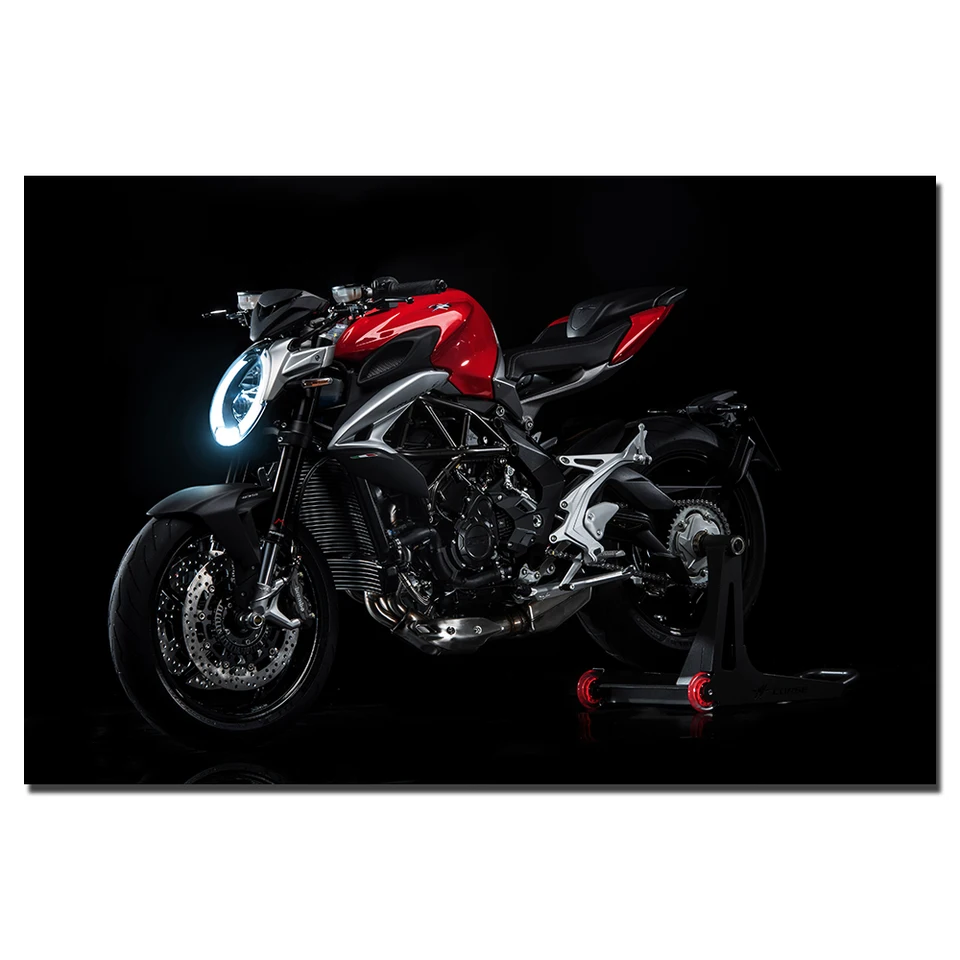 MV Agusta Brutale 800 svalové motocykle plagát maľba nástenné umelecké obrázky tlač do obývacej izby