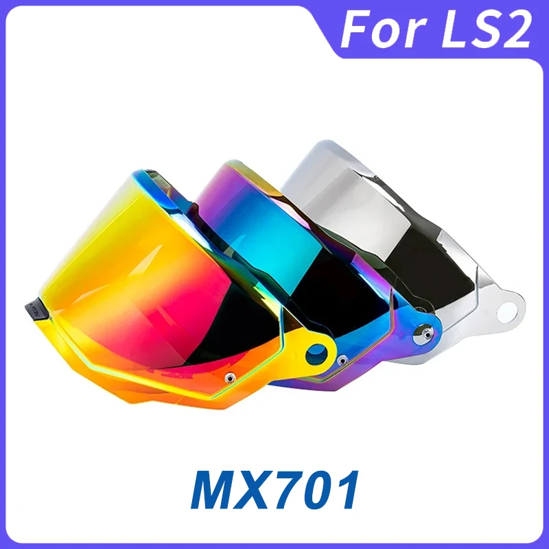 MX-701 Visorová šošovka motocyklovej prilby pre LS2 MX701 Nahrádzajte anti-UV anti-štrbinu Dustodope odolný voči čelným sklom Visory