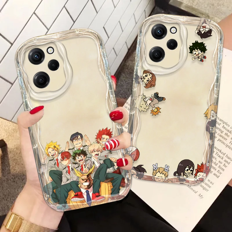 My Hero Academia Anime Cover pre Xiaomi Redmi Note 13 12 12Pro 11 10 Pro Poco F4 X3 X4 GT X5 X6 Wave Oil Puzdro