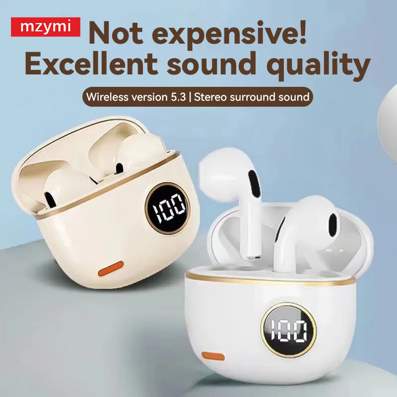 MYMI S190 TWS Wireless Serphone Hifi Sound Bluetooth 5.3 Slúchadlá športových hier Headet Witerproof Uznaky pre Xiaomi