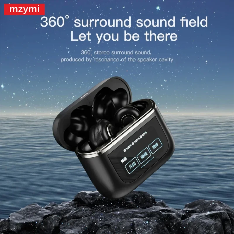 MYMI V8 PRO LCD TWS SARPORE TRUE Wireless Bluetooth hluk, ktorý dosahuje slúchadlá v náhlavnej súprave do dotykovej obrazovky s mikrofónmi