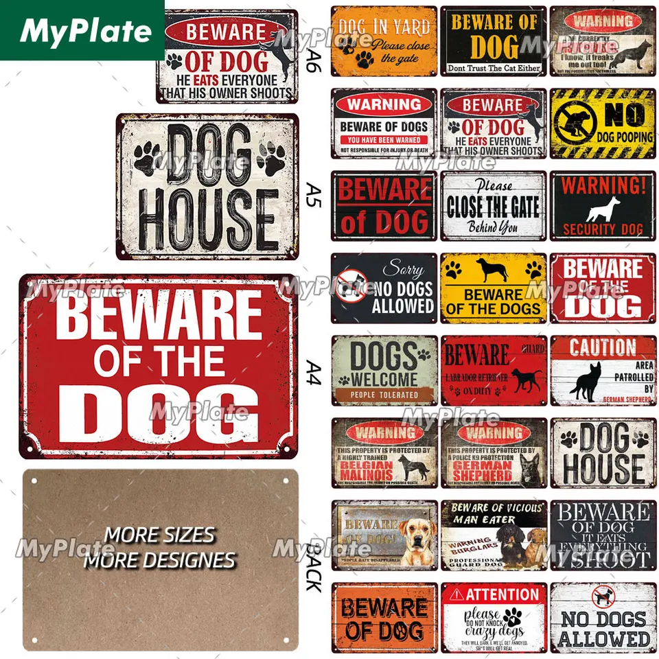 [Myplate] Výstražné psy Pravidlá Drevené značka Drevené plakety maľba pre maľbu Pub Bar Home Wall Decoration Darček