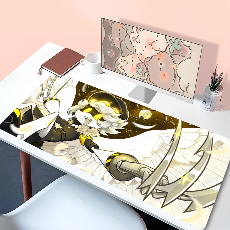 Myš na laptop kawaii anime girl Keyboard koberec Office PC M-Murdera Uzi NVJ White MousePad D-Drones Herné príslušenstvo stolov