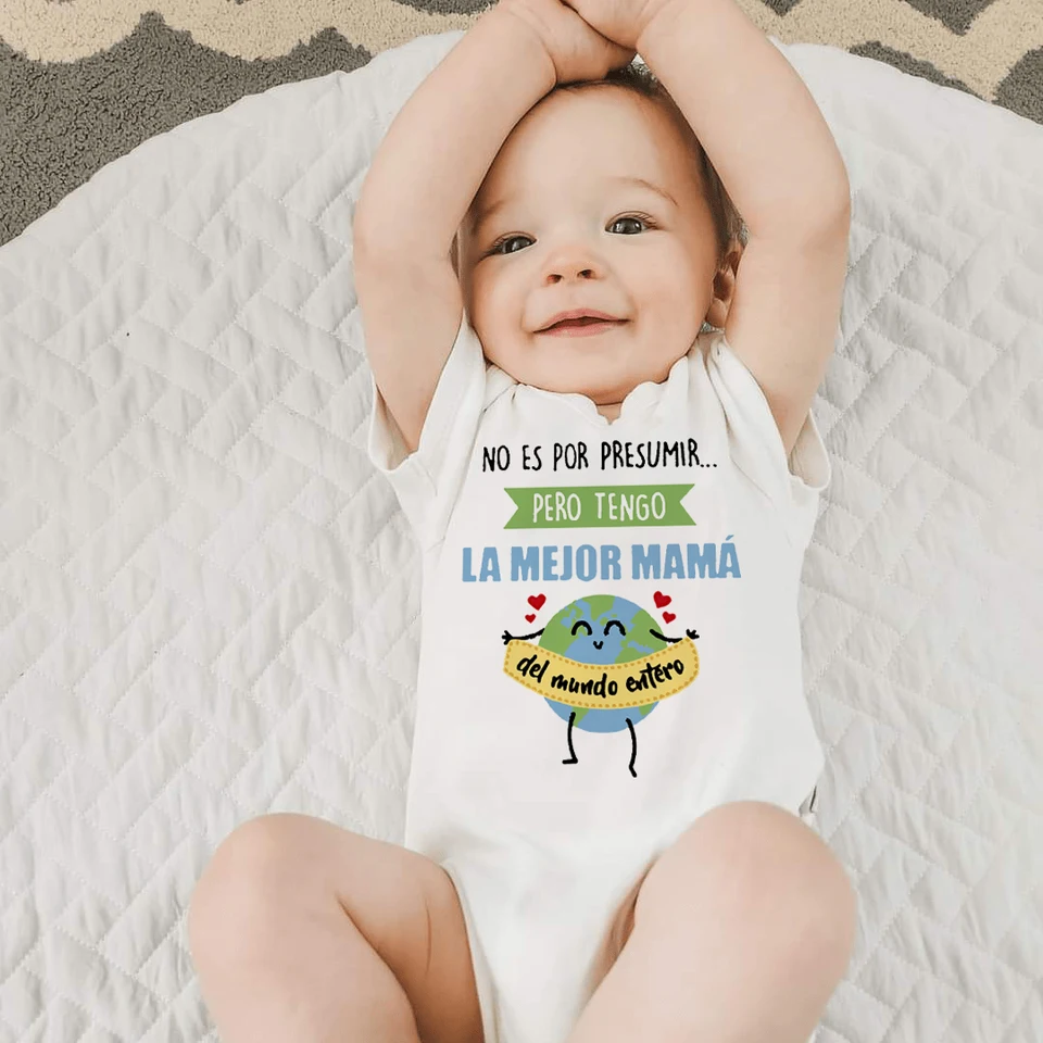 Mám najlepšiu mamičku na svete, vytlačte si detské BodySuit Funny novorodenecká dojperka Summer s krátkym rukávom kombinézy roztomilé šaty pre batoľatá