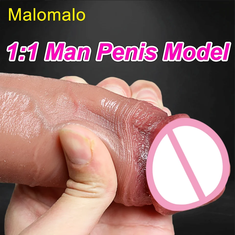 Mäkká realistická pokožka pocit ľudský penis lacný dildo dvojitý silikónový sací šálka hustý péro análne sexu