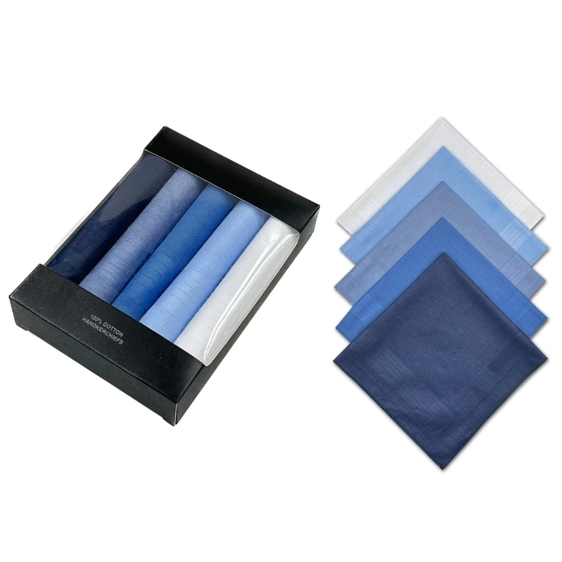 Mäkké a absorpčné vreckové bavlnené uteráky mäkké farby Hankies pre ženích