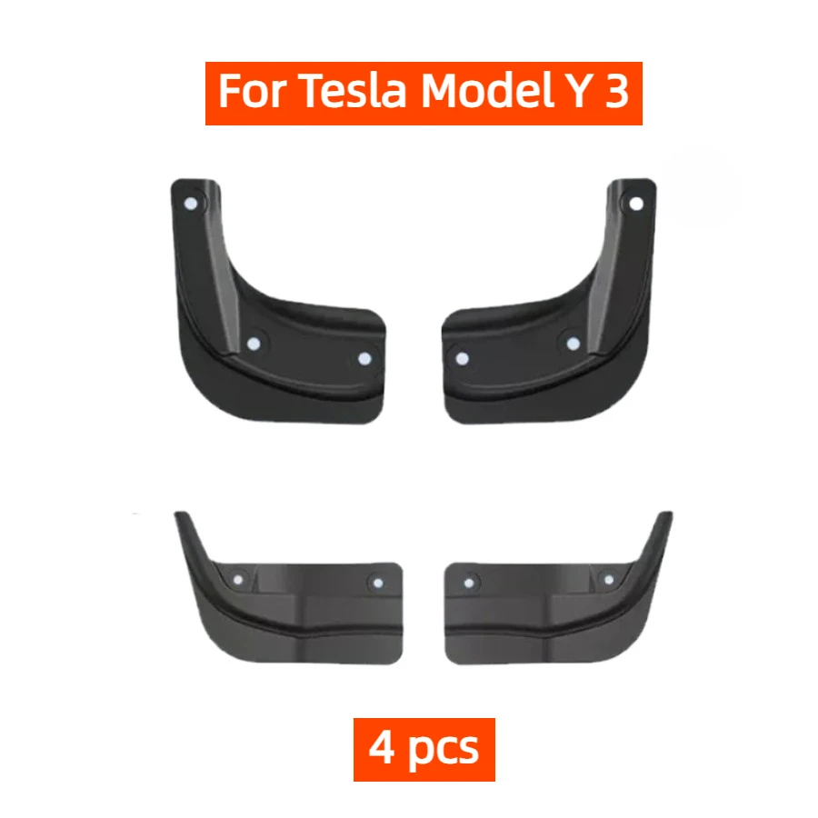 Mäkké klapky pre Tesla Model Y 3 Highland Accessories TPE Mudguards Originálny dizajn blatníka anti-Snow Anti-Sand Guard Protector