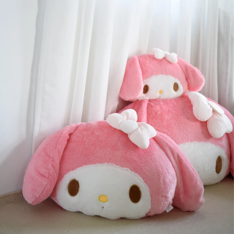Mäkké maznať moja melódiová plyšová hračka Soft Soft Hrow Vankúš Plnený chrbát vankúš Kawaii Plyšy pohovka Dekoratívny vankúš vianočný darček