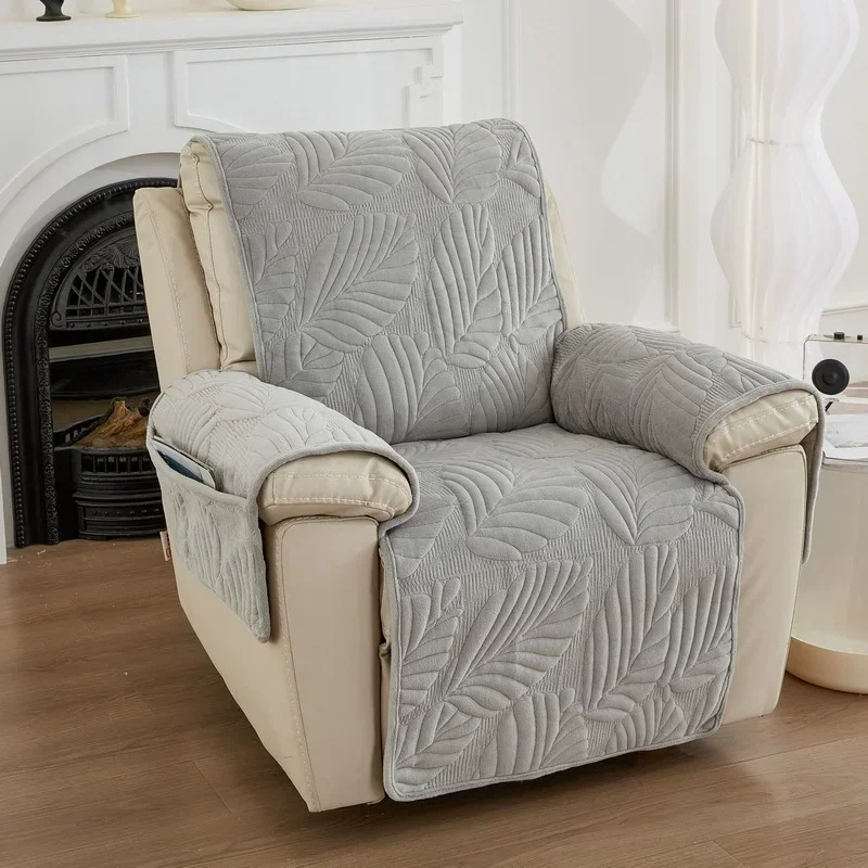 Mäkké plyšové skoky na pohovky pre obývaciu izbu listy tlačené domáce zviera Kids Rat Non-Slip Couch Armchair Slipcovers Protector