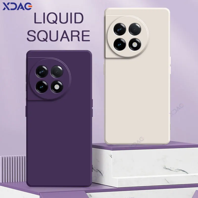 Mäkké pre OnePlus Ace 2 5G 360 Chráňte luxusný štvorcový kvapalina Silikone Puzdroch One Plus OnePluSACE2 ACE2 Dvojité vložky