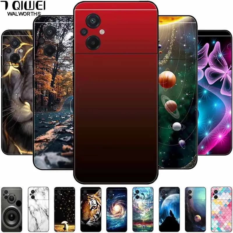 Mäkké puzdro pre Xiaomi POCO M5 M5S Cake 4G TPU Anime Tlač silikónového karikatúry Funda pre POCOM5 M 5 2022 vrecká na telefón 6,58 '' ochranca