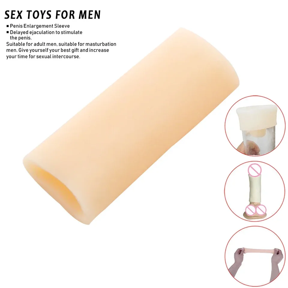 Mäkké silikónové vákuové čerpadlo rukávy Penis zväčšenie doplnkov pre väčšinu čerpadiel penis