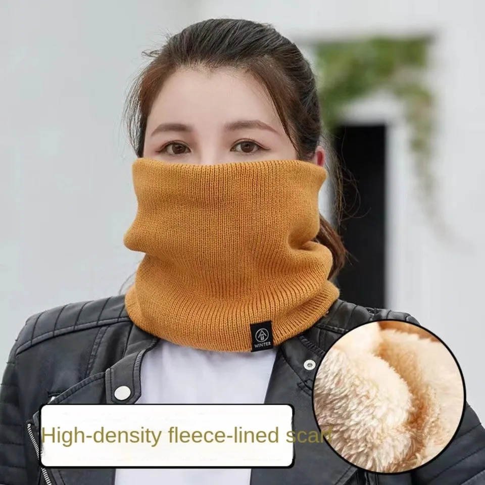 Mäkké teplejšie zimné zimné vetrproty šály vetru odolný voči chladu za studena Cashmere Winter Ring Módna móda pevná farba