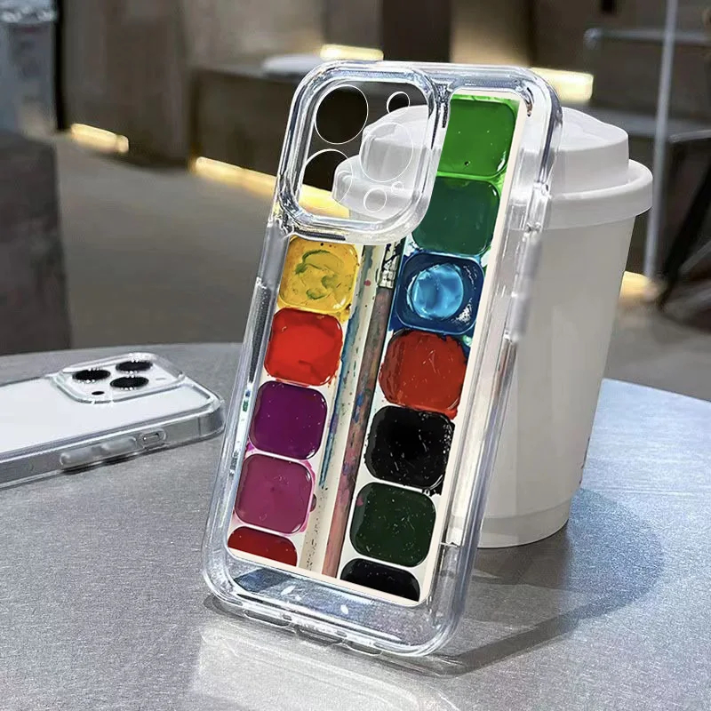 Mäkké čisté puzdro pre telefón pre Samsung Galaxy A56 A36 A55 A35 A54 A53 S25 S24 Ultra S23 Fe S22 S21 Plus umelecké maľovacie hrnce Tlačový obal